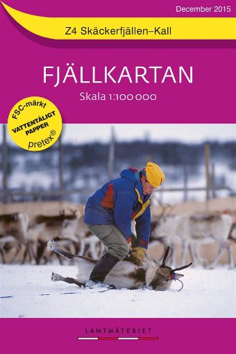 Bild på Z4 Skäckerfjällen-Kall Fjällkartan : 1:100000