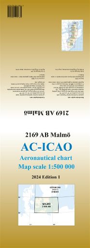 Bild på ACICAO 2169AB Malmö 2024 : Skala 1:500 000