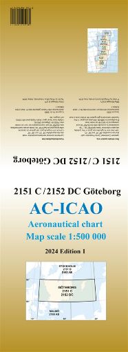 Bild på ACICAO 2151C/2152DC Göteborg 2024 : Skala 1:500 000